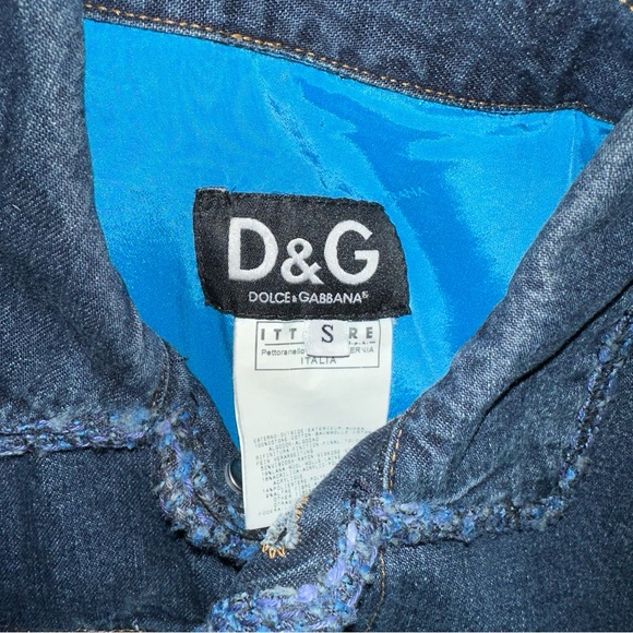 Dolce & Gabbana button down denim jacket sz S #M2 - Picture 5 of 6